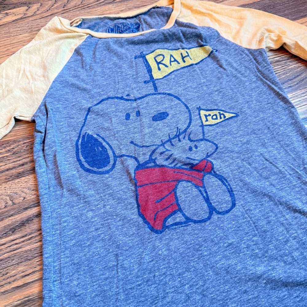 Old Navy Snoopy 3/4 Sleeve Tee